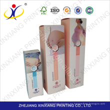 Caja cosmética modificada para requisitos particulares de calidad superior de pequeñas cajas de encargo de China, impresión 4c o más